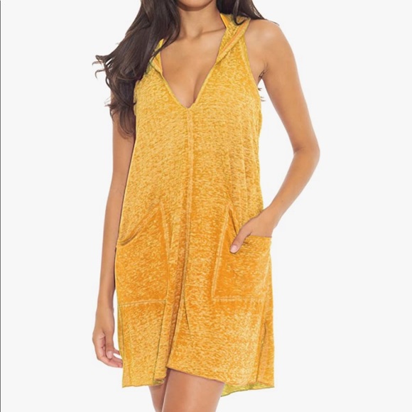 Becca Rebecca Virtue Beach Date Hooded Swim Coverup SZ XS/S - Picture 1 of 4